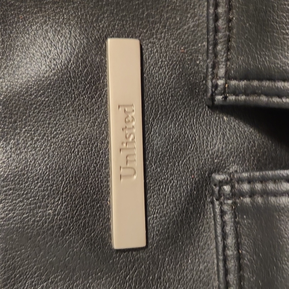 Unlisted by Kenneth Cole Black Leather Handbag purse - Picture 2 of 10